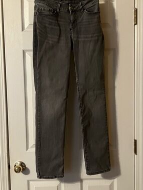 Lee gray jeans, straight slim legs
